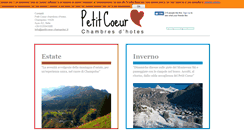 Desktop Screenshot of petitcoeur-champoluc.com