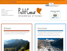 Tablet Screenshot of petitcoeur-champoluc.com